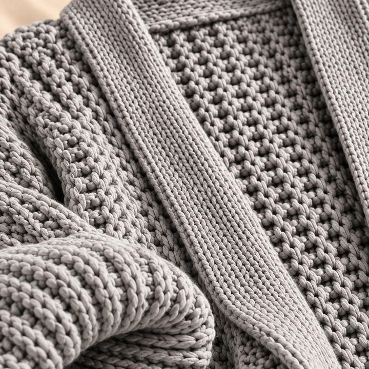 Eleanor Lantern-Sleeve Cardigan