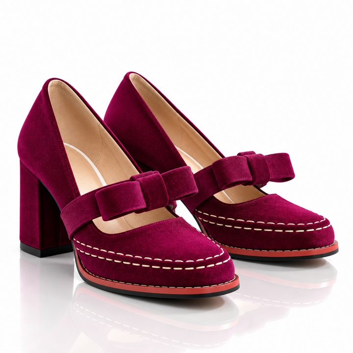 Bella Velvet Mary Jane Heels