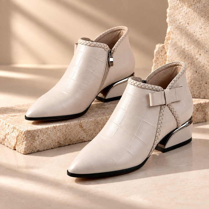 Wren Croc Braided Boots