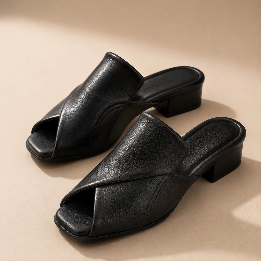 Carmel Peep Toe Mules