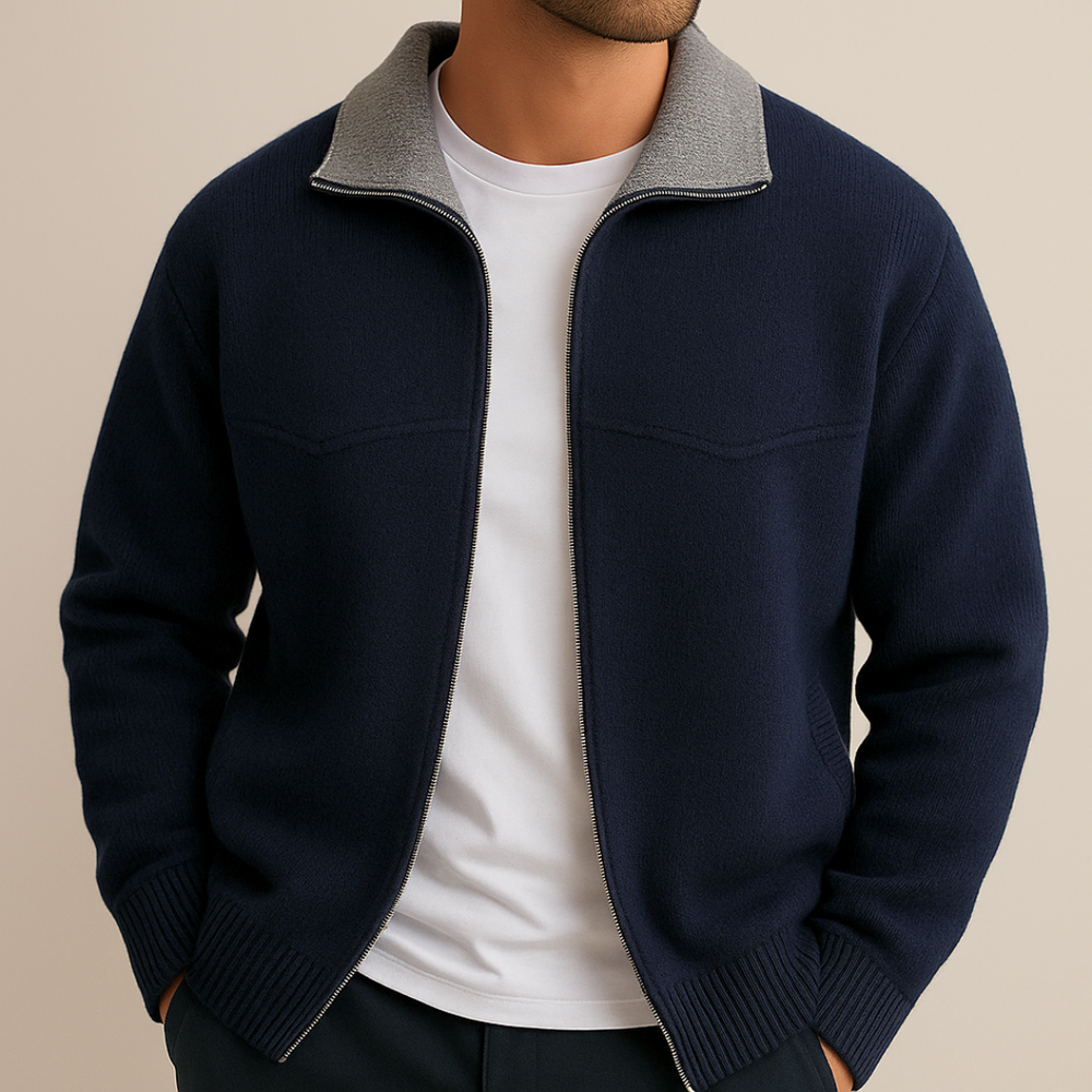 Alder Ridge Zip Cardigan — side view
