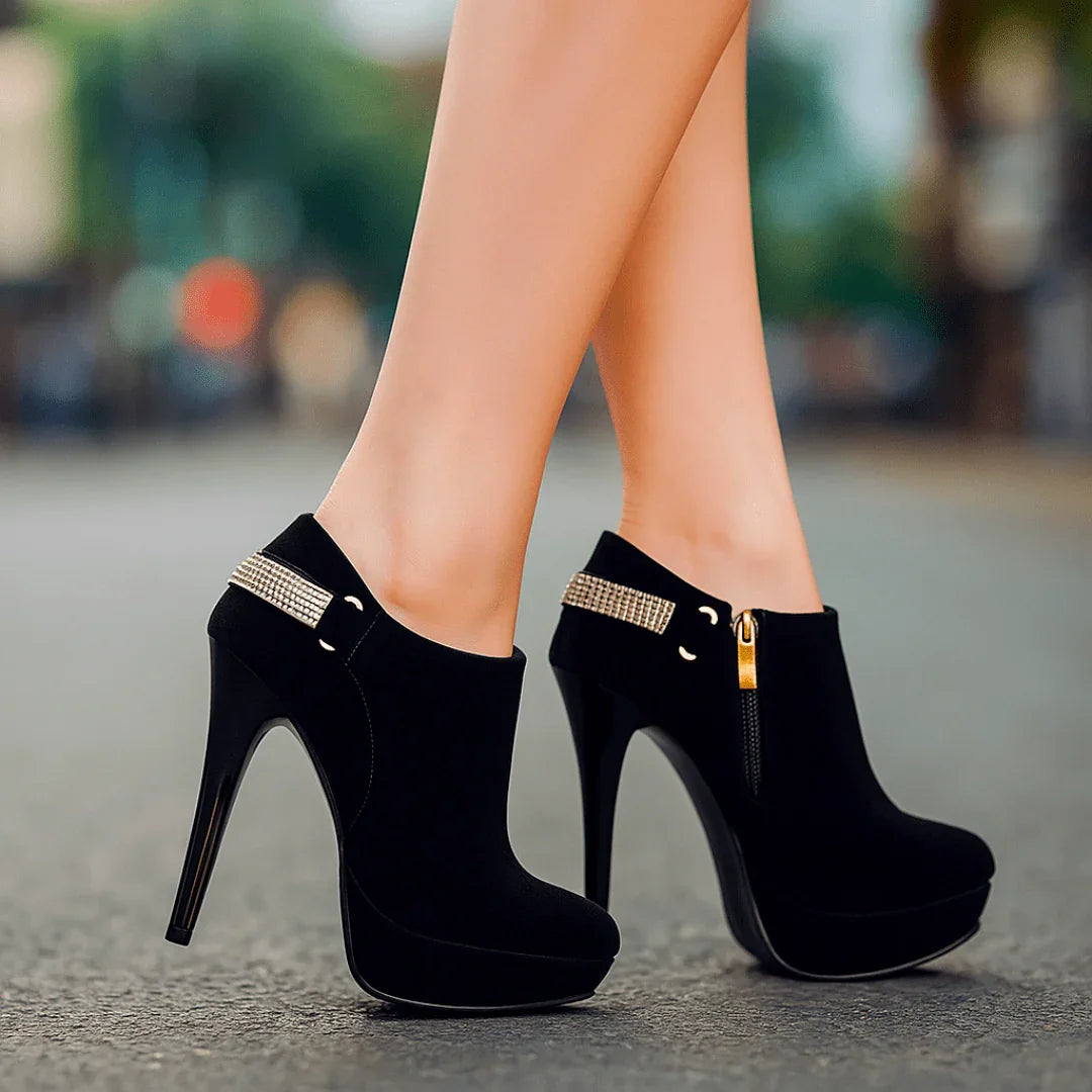 Aurora Bell Velvet Boots — alternate view