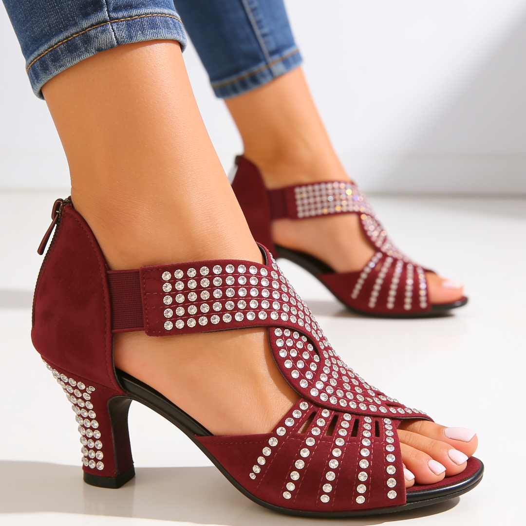Chelsea Lake Rhinestone Heels