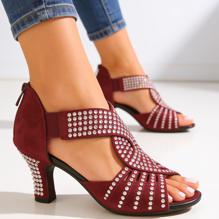 Chelsea Lake Rhinestone Heels