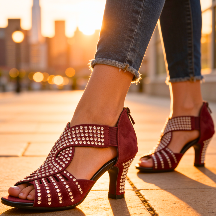 Chelsea Lake Rhinestone Heels