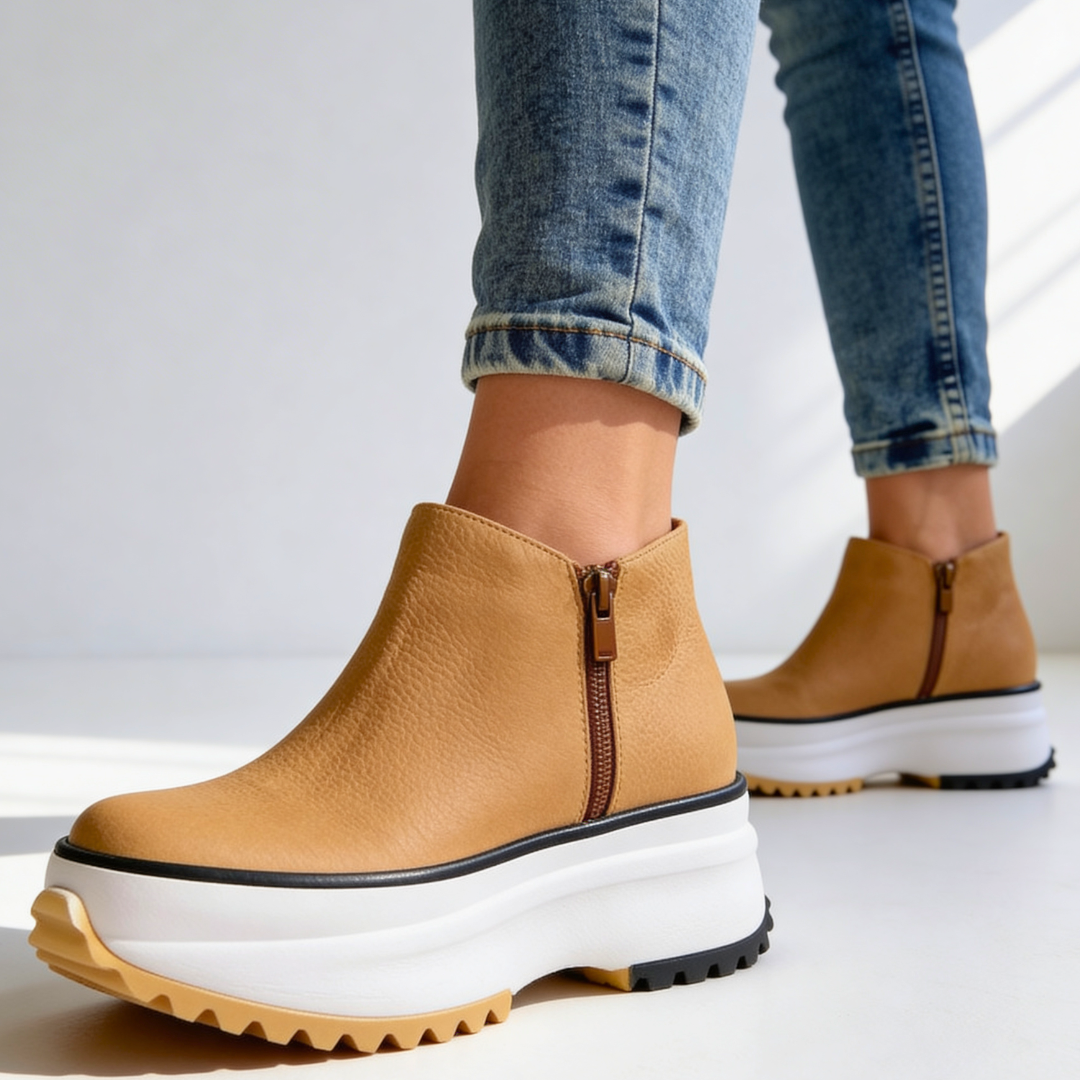 Natalia Platform Ankle Boots — detail view