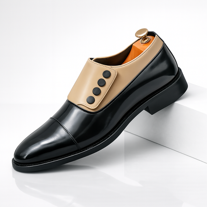Corvani Cap-Strap Loafer — front view