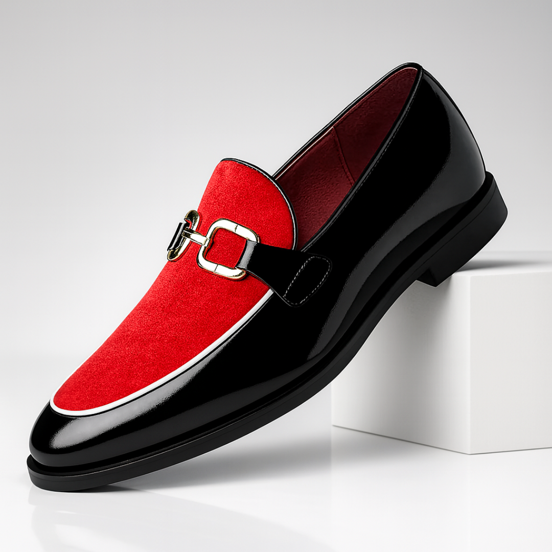 Corvani Velvet Lounge Loafers — front view