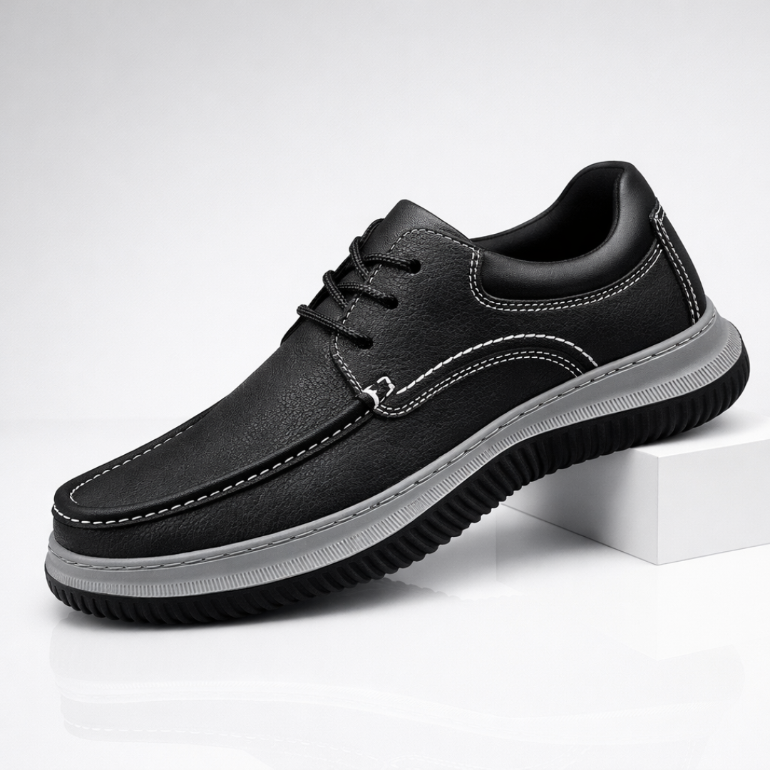 Montari Leather Sneakers — front view