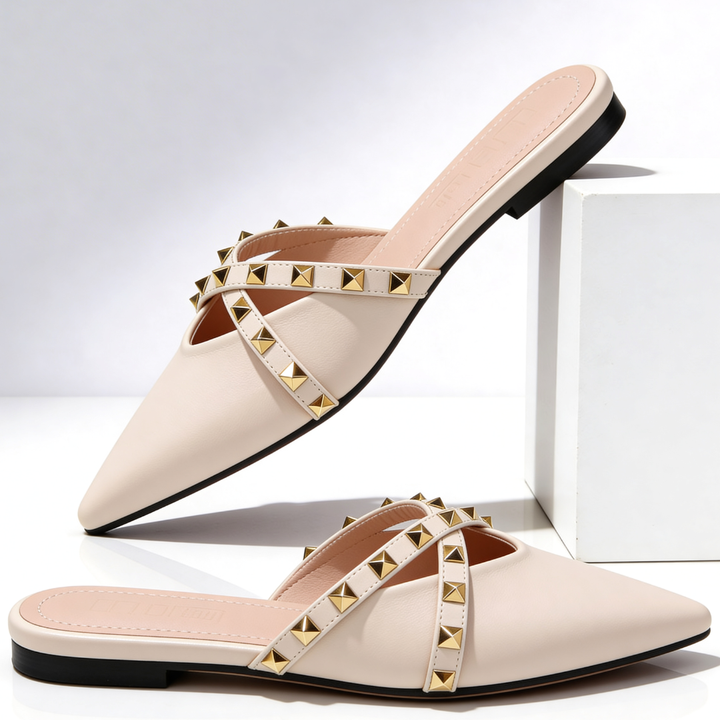 Odette Crossover Studded Sandals — lifestyle shot