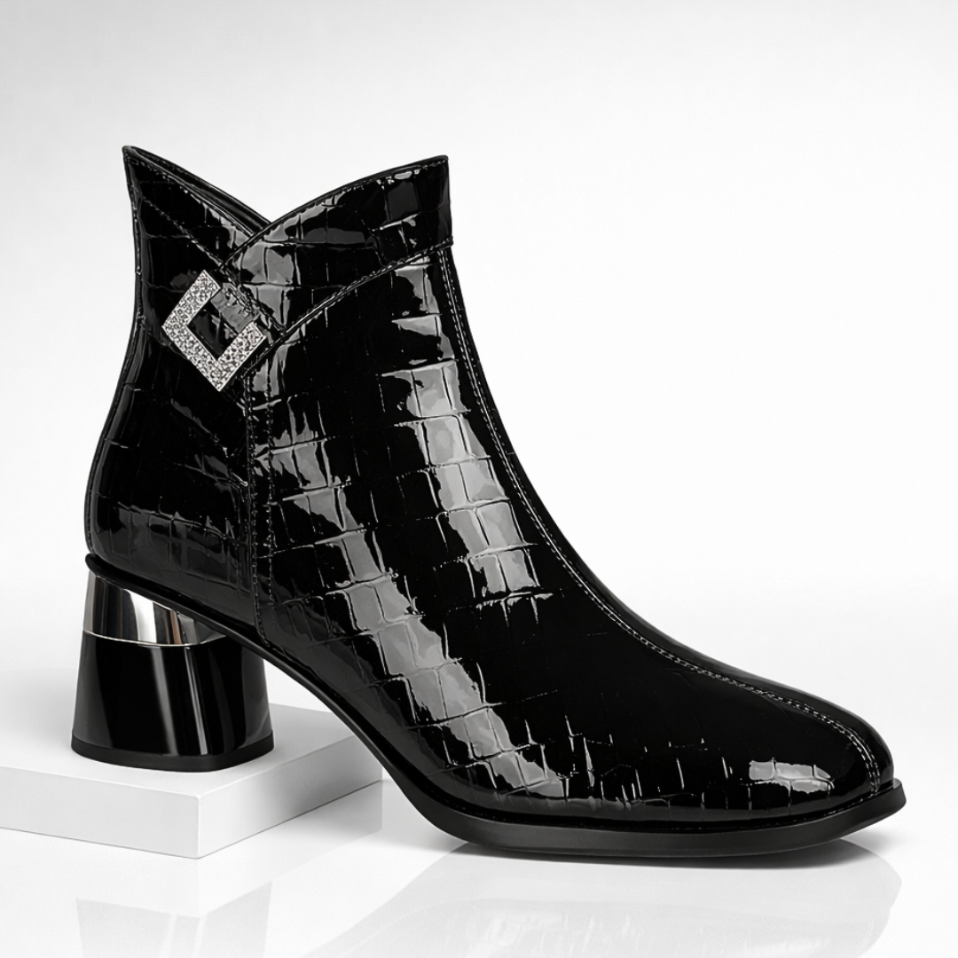 Harper Lane Gator Ankle Boots — detail view