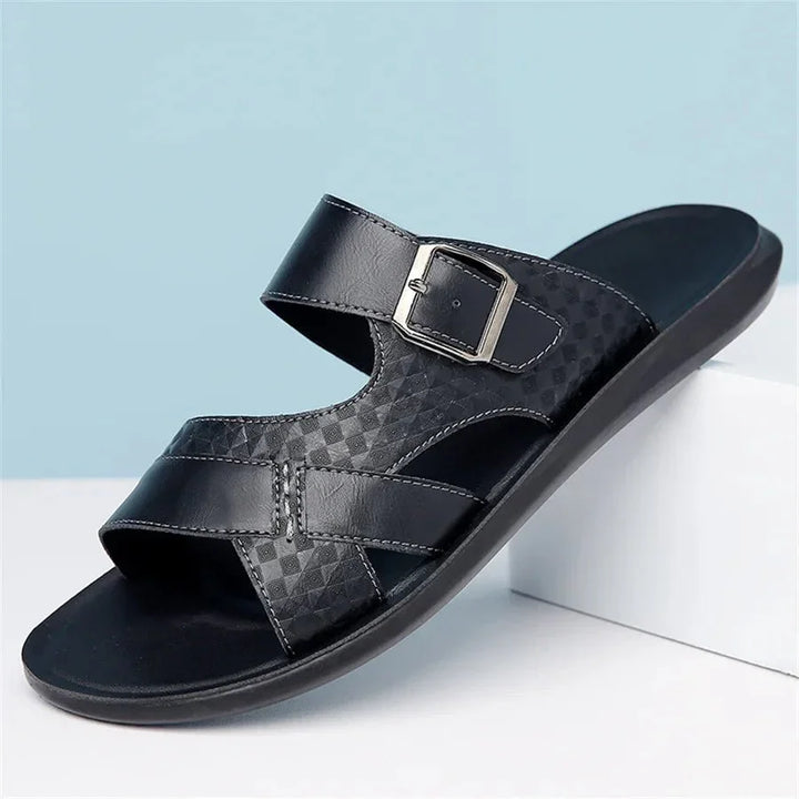 Hafford Buckle Sandals — side view