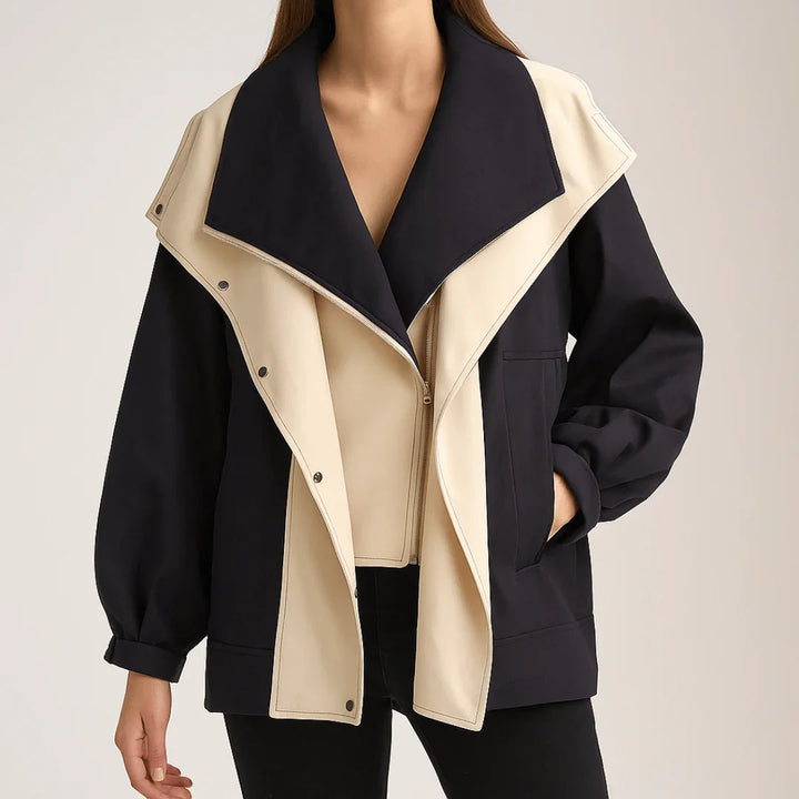 Sofia Drape Windbreaker — front view