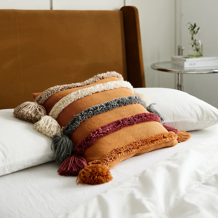 Terra Stripe Cushion Covers — front view