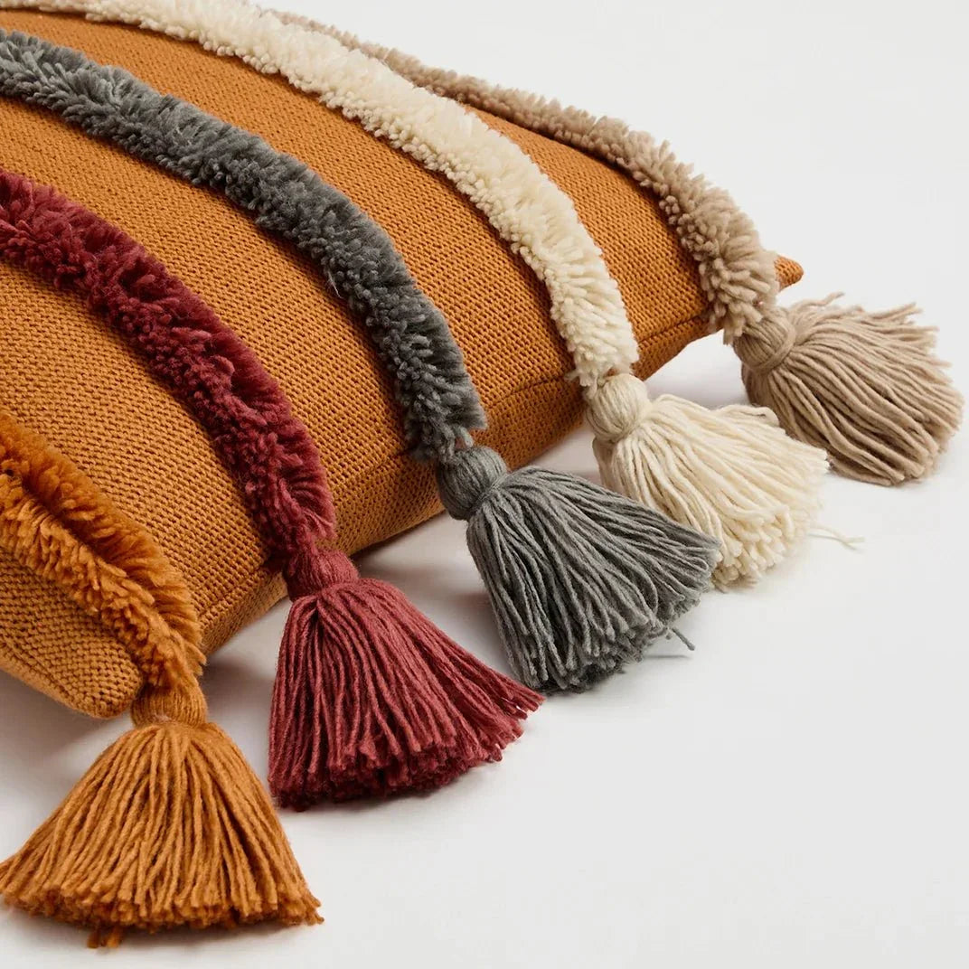 Terra Stripe Cushion Covers — detail view
