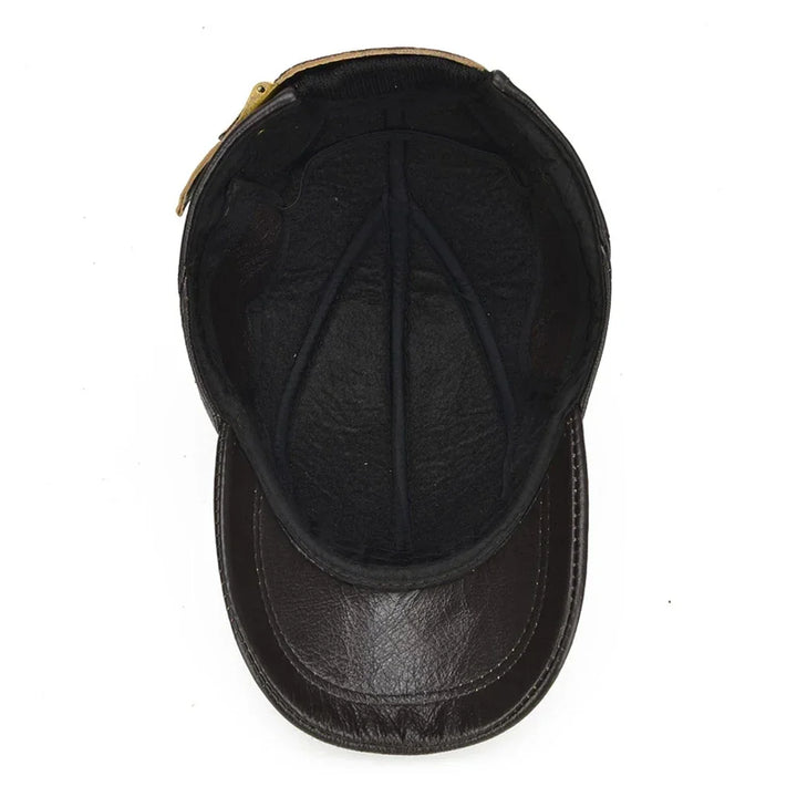 Aspen Cowhide Leather Cap — lifestyle shot