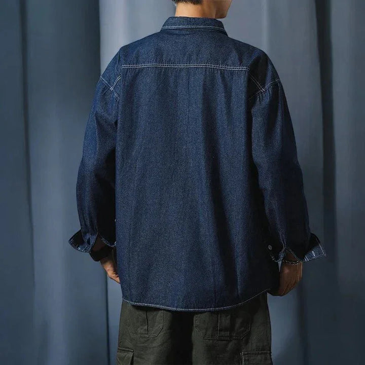 Hafford Denim Shirt — close-up detail