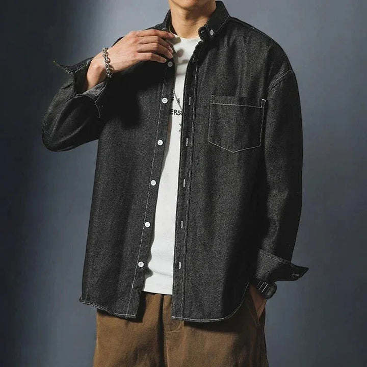 Hafford Denim Shirt — lifestyle shot