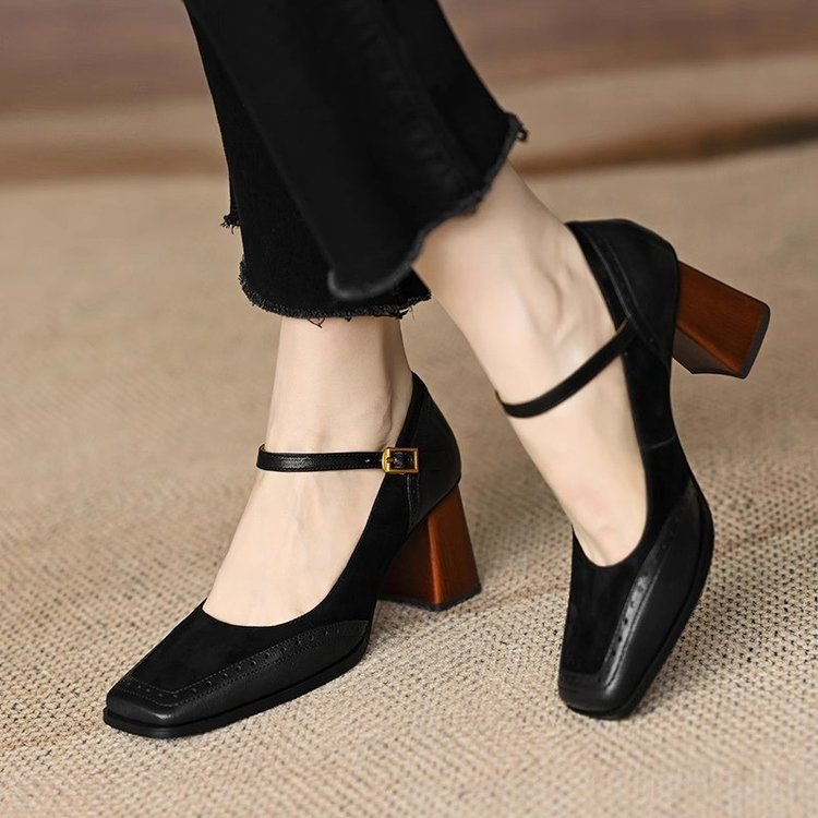 Clara Mary Jane Heels — back view