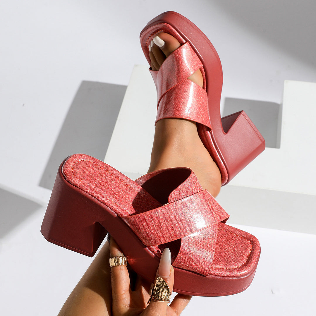 Sylvie Orthopedic Crossover Platform Sandals