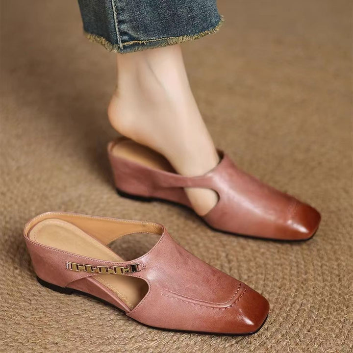 Sorrento Square-Toe Mules