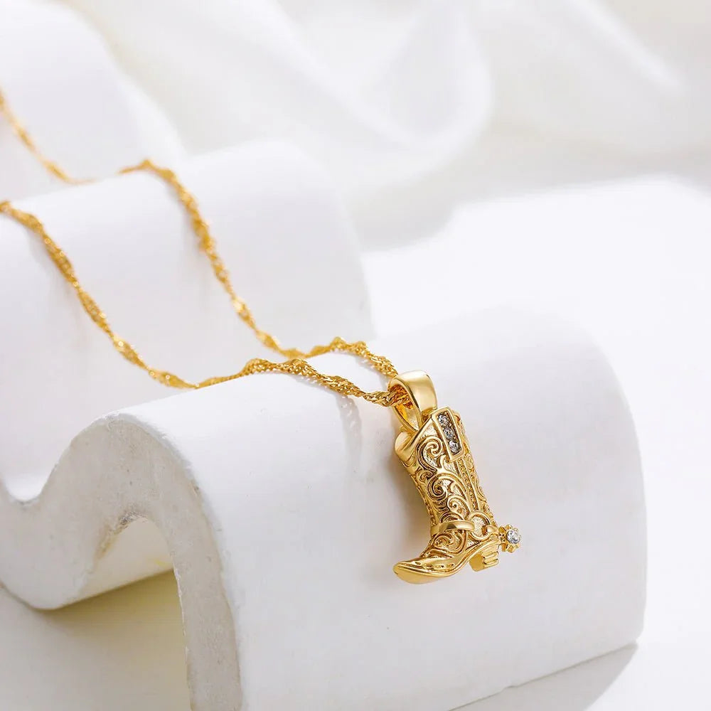 Wild Heart Cowgirl Necklace — back view