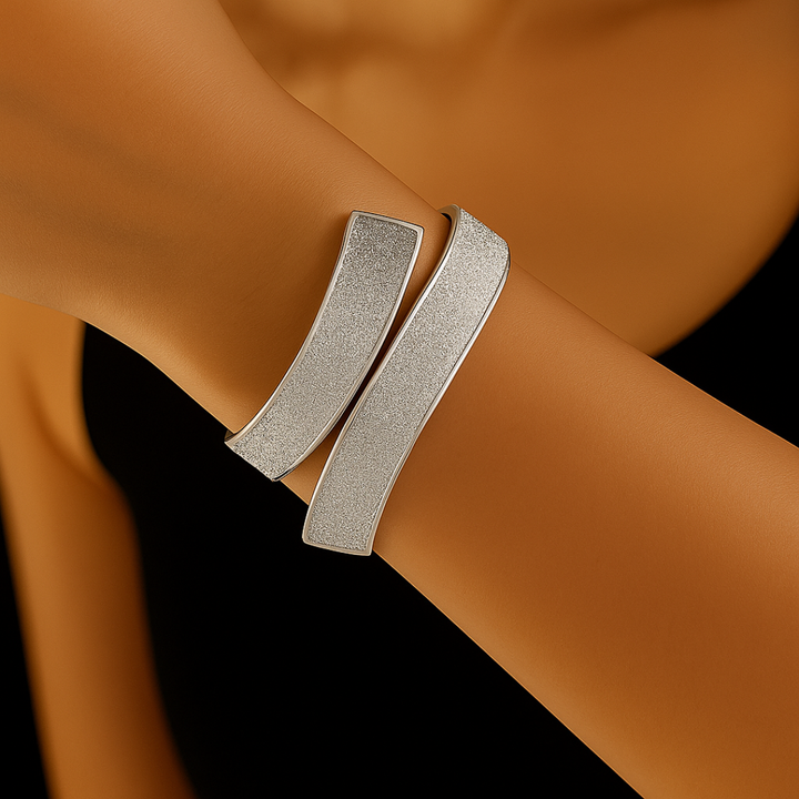 Aurora Glide Arc Bracelet — back view