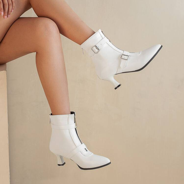 Harper Lane Kitten Zip Boots — back view