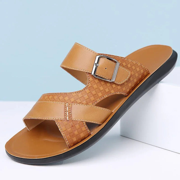 Hafford Buckle Sandals — front view