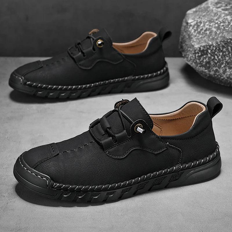 Everett Leather Shoes — back view