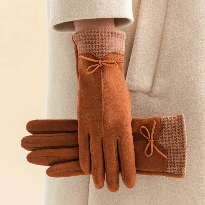 Amelie Cashmere Touchscreen Gloves — front view
