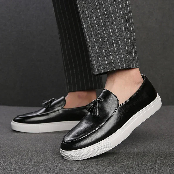 Tuscan Elegance Slip-ons — close-up detail