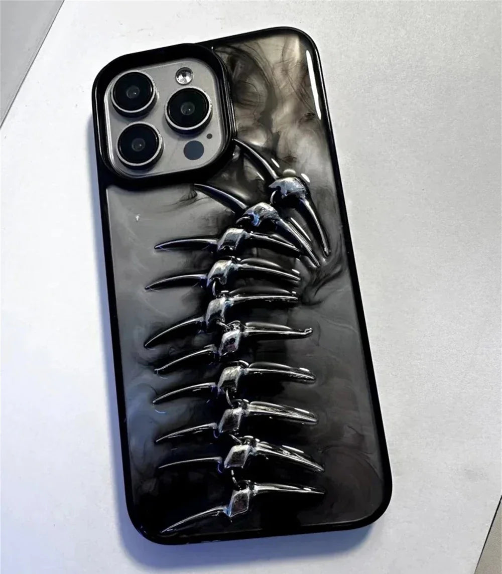 Sea Spine Defender iPhone Case — side view