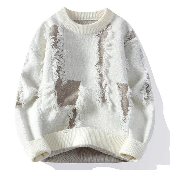 Riftline Distressed Sweater — lifestyle shot