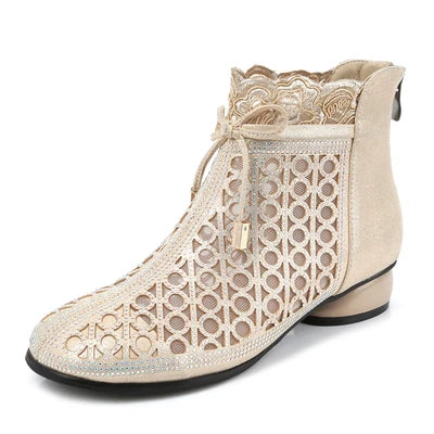 Valencia Lace Boots — lifestyle shot
