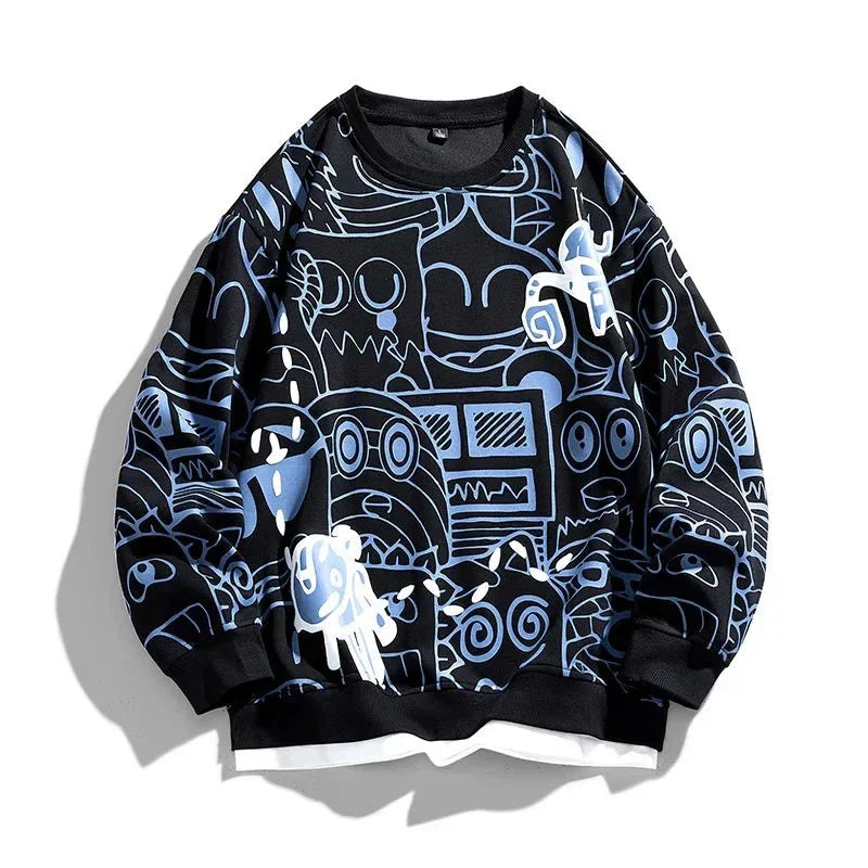 Gridline Graphic Sweatshirt — side view