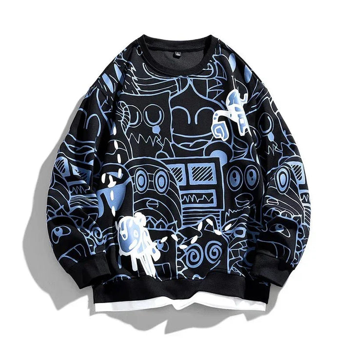 Gridline Graphic Sweatshirt — side view