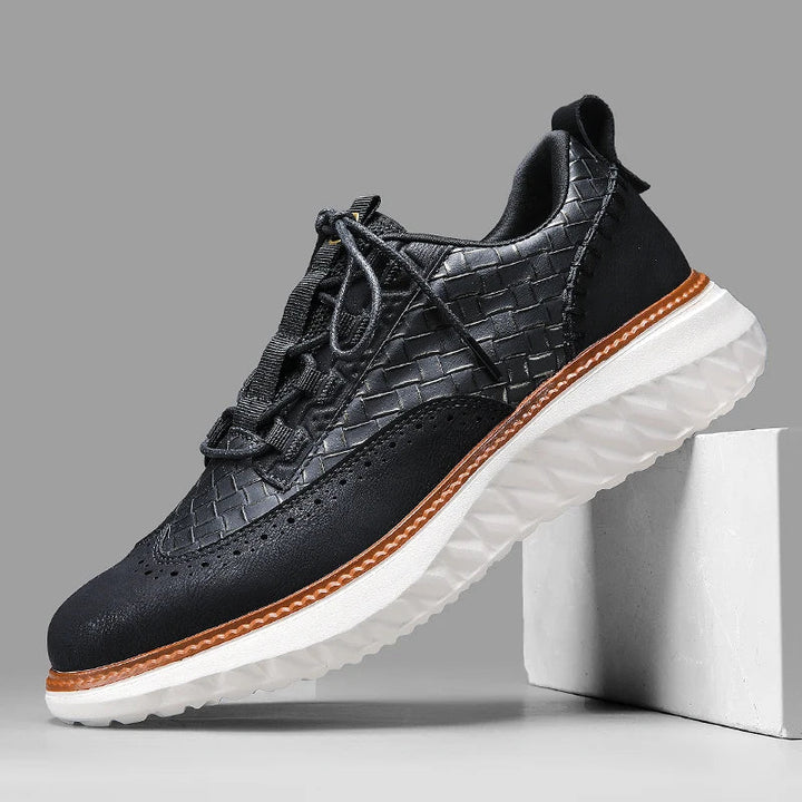 Alder Ridge Leather Sneakers — back view
