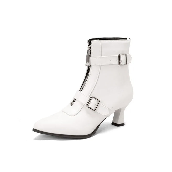 Harper Lane Kitten Zip Boots — texture detail