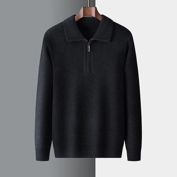 The Signature Quarter Zip — texture detail