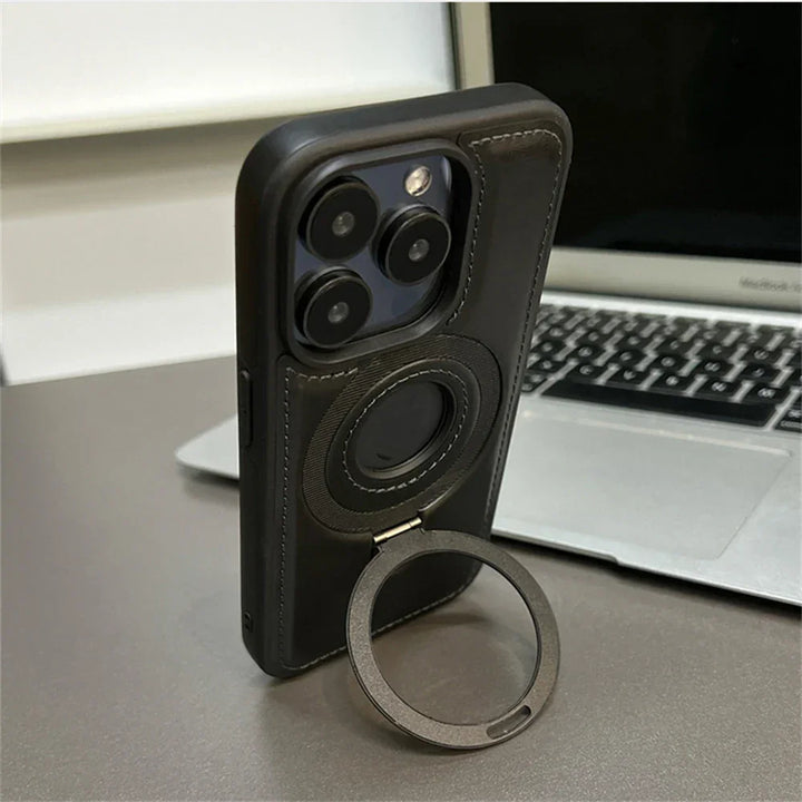 Executive Armor Leather iPhone Case — detail view