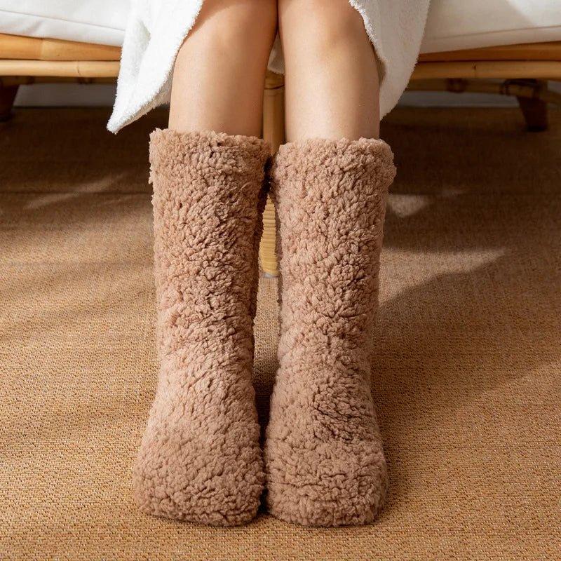 Snuggly Sherpa Socks — styling shot