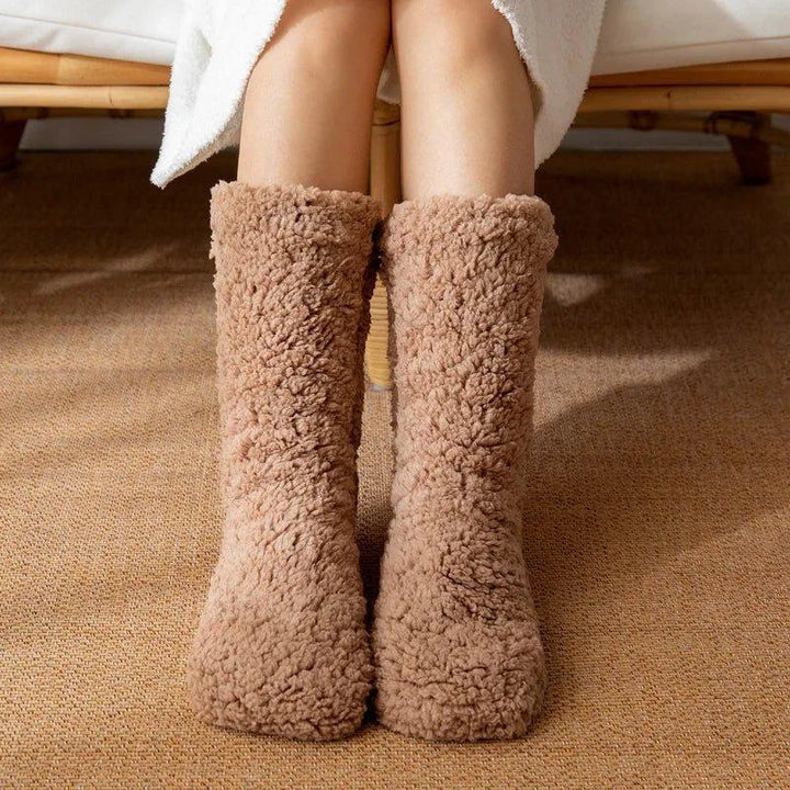 Snuggly Sherpa Socks — styling shot