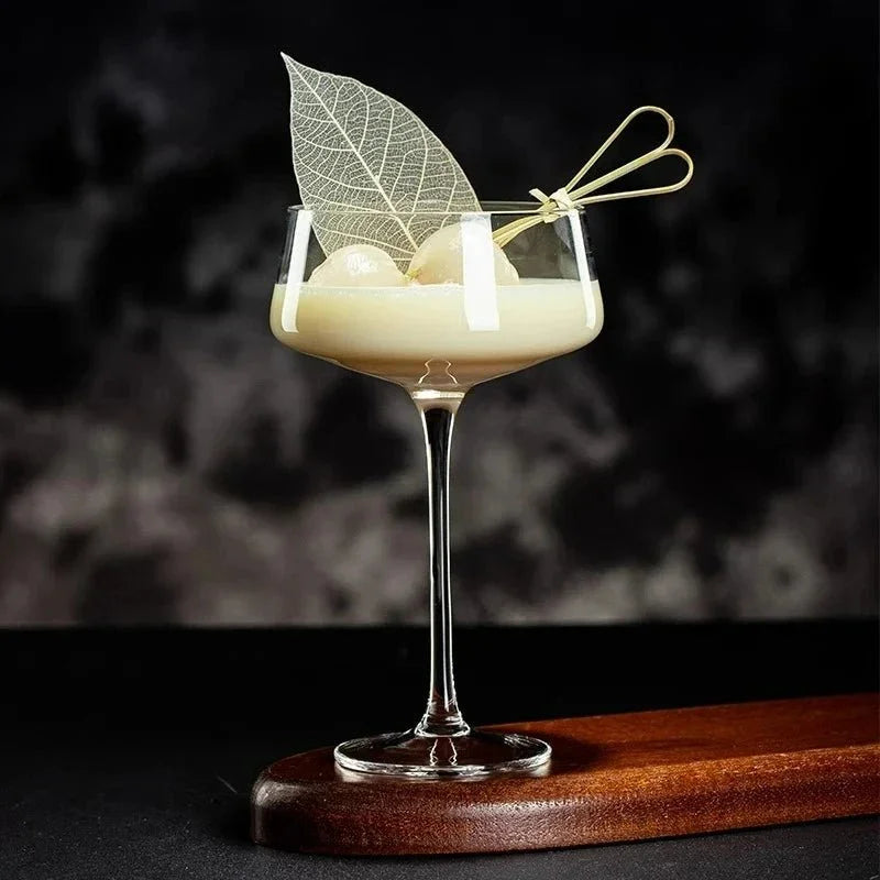 Pure Allure Nick & Nora Glass — side view
