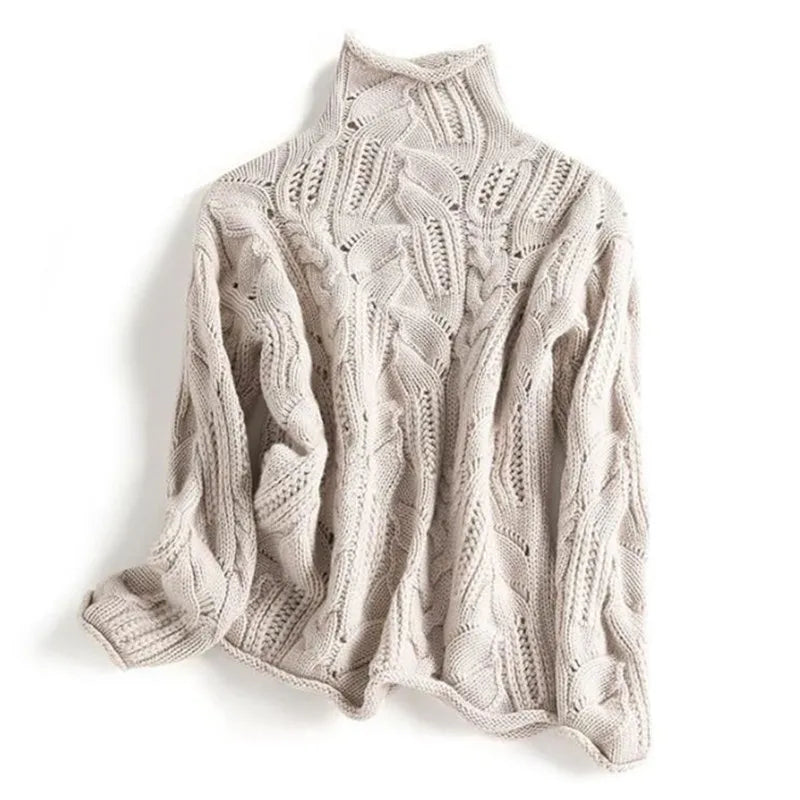 Harper Cashmere Sweater — front view