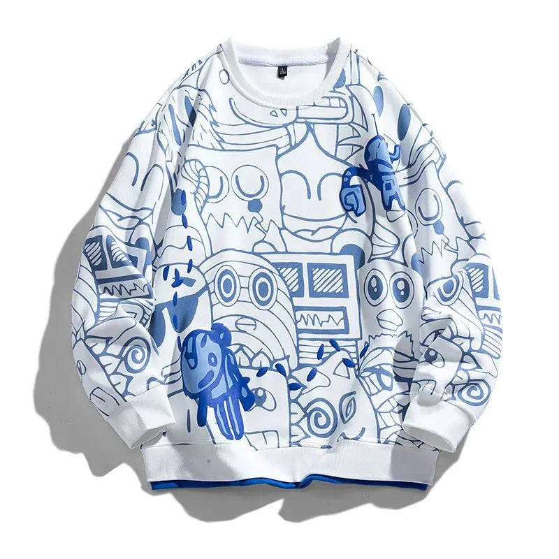 Gridline Graphic Sweatshirt — front view