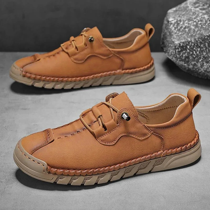 Everett Leather Shoes — lifestyle shot