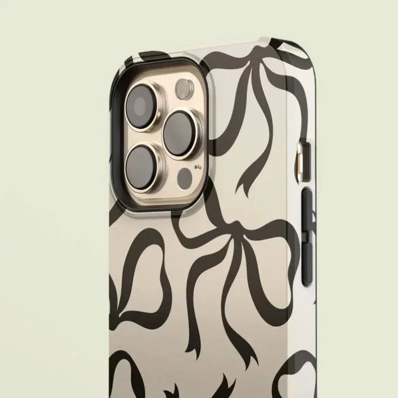 Blush Bow iPhone Case — front view