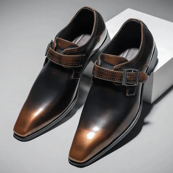 Caruso Leather Dress Shoes — detail view