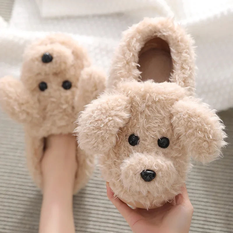 Fluffy Paws Slippers — front view